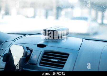 antiradar in the car, close-up Stock Photo