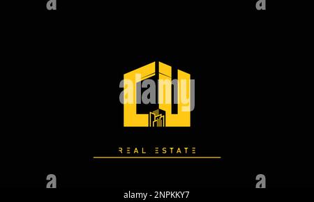Real Estate letters Initials Monogram logo CU , UC Stock Vector