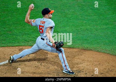 Baltimore Orioles catcher Pedro Severino warms up during the first inning  of a baseball game against the New York Mets, Tuesday, June 8, 2021, in  Baltimore. (AP Photo/Julio Cortez Stock Photo - Alamy