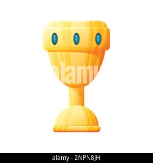 Game UI asset. Gaming user interface goblet icon. vector illustration. Stock Vector