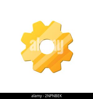 Game UI asset. Gaming user interface settings icon. vector illustration. Stock Vector