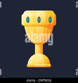 Game UI asset. Gaming user interface goblet icon. vector illustration. Stock Vector