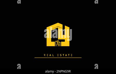 Real Estate letters Initials Monogram logo CY , YC Stock Vector