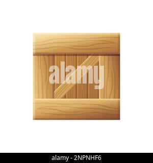 Game UI asset. Gaming user interface crate icon. vector illustration. Stock Vector