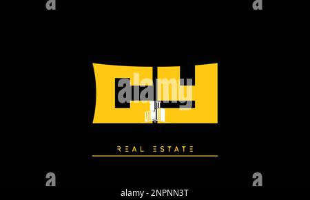 Real Estate letters Initials Monogram logo CY , YC Stock Vector