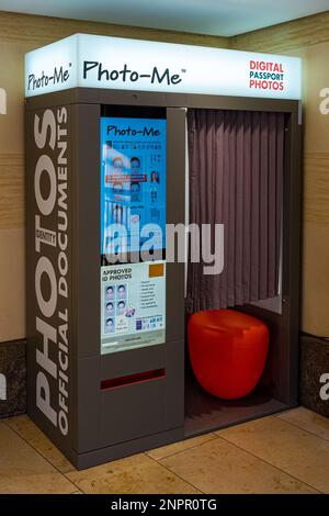 Photo-me Passport Photo Booths In A Shopping Centre. Photo Me Automatic 