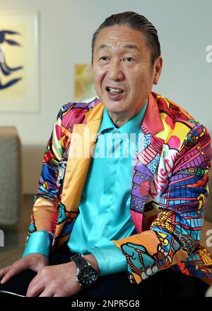 May 05, 1971 - Tokyo Fashion Designer holds his first ever fashion show in  London: Tokyo designer Kansai Yamamoto 27, held his first ever fashion show  in London today. His clothes are