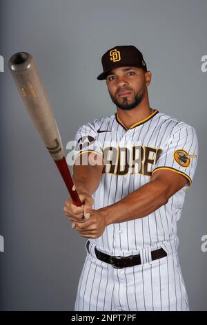 Xander Bogaerts of the San Diego Padres poses for a photo at PETCO