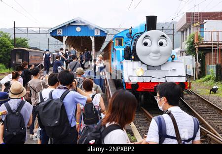 Thomas the Tank Engine of Oigawa Railway starts at Shinkanaya