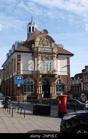 Marlborough Town Hall, Marlborough, Wiltshire, England Stock Photo