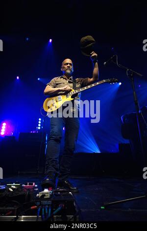 Pixies, alternative rock band from Boston, USA, performing live at the Columbiahalle in Berlin, Germany, and promoting its new album Doggerel Stock Photo