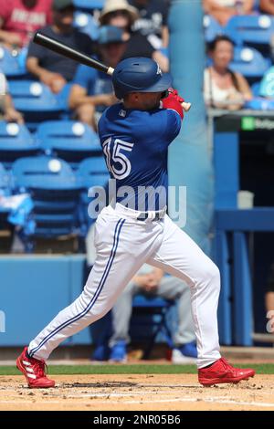 March 18, 2023, Dunedin, FL, The United States: Toronto Blue JaysÃ• Kevin  Kiermaier cools off during a spring training game against the New York  Yankees at TD Ballpark in Dunedin, Fla., Saturday