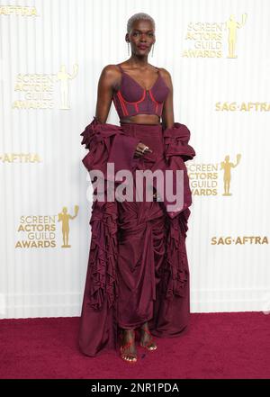 Sheila Atim arrives at the Los Angeles premiere of "Doctor Strange in