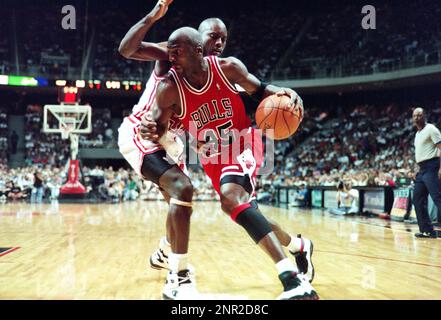 Michael Jordan of the Chicago Bulls. 1996-1997 Season Stock Photo - Alamy