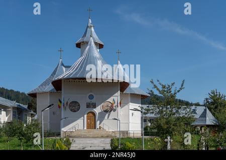 MOLDOVITA, MOLDOVIA/ROMANIA - SEPTEMBER 18 : The Church from Moldovita in Moldovia Romania on September 18, 2018 Stock Photo