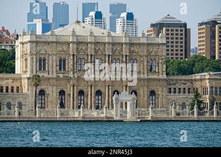 ISTANBUL, TURKEY - MAY 24 : View of Dolmabahce Palace and Museum in Istanbul Turkey on May 24, 2018 Stock Photo