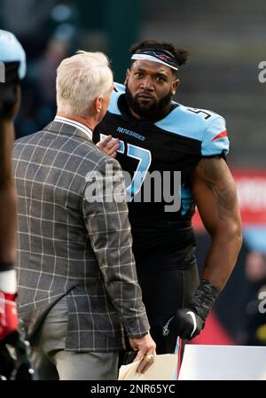 Dallas Renegades director of player personnel Daryl Johnston spends time on  the sidelines during an XFL practice, Saturday, February 1, 2020, at Globe  Life Field in Arlington Texas, USA. (Photo by IOS/ESPA-Images