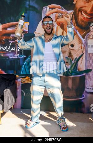 Miami, United States Of America. 26th Feb, 2023. MIAMI BEACH, FL - FEBRUARY 26: Maluma is seen during the South Beach Wine and Food Festival Grand Tasting on February 26, 2023 in Miami Beach, Florida. (Photo by Alberto E. Tamargo/Sipa USA) Credit: Sipa USA/Alamy Live News Stock Photo