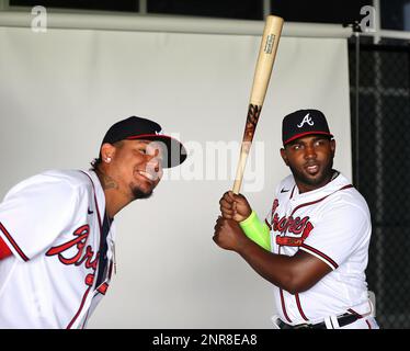 Photos: Strike a pose! Braves DH Marcel Ozuna poses after a huge