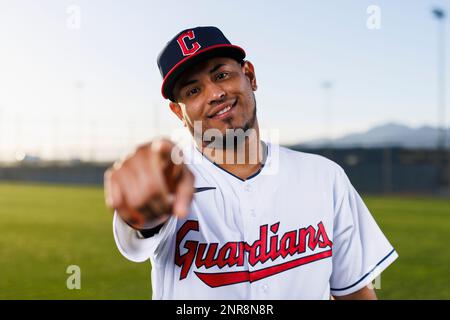 GOODYEAR, AZ - FEBRUARY 23: Catcher Bryan Lavastida (27) poses for a ...