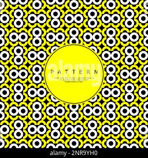 Ornate circle abstract repeat pattern. Modern round line seamless pattern. Stock Vector