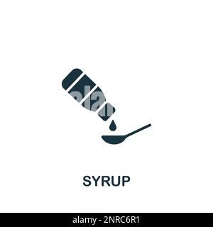 Syrup icon. Monochrome simple sign from pharmacy collection. Syrup icon ...