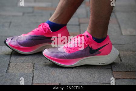 A photo shows NIKE shoes