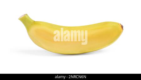 Tasty ripe baby banana isolated on white Stock Photo