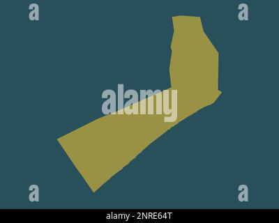 Shabeellaha Hoose, region of Somalia Mainland. Solid color shape Stock Photo