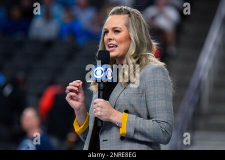 CBS Sports sideline reporter Jamie Erdahl interviews Alabama linebacker  Will Anderson Jr. (31) and defensive lineman Phidarian Mathis (48)  following the Southeastern Conference championship NCAA college football  game against Georgia, Saturday, Dec.