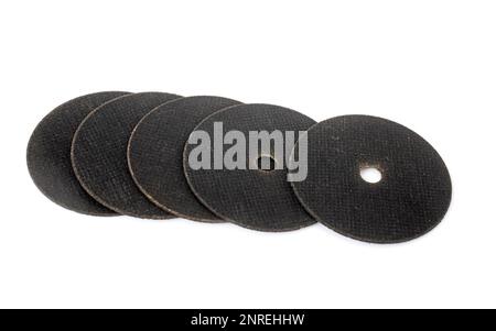 disks for angle or side grinder isolated on white background Stock Photo