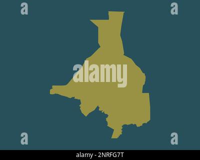 Upper Nile, state of South Sudan. Solid color shape Stock Photo