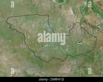 Western Equatoria, state of South Sudan. High resolution satellite map Stock Photo