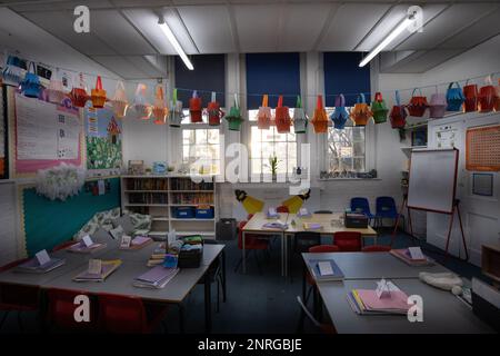 Primary School classroom, England, United Kingdom Stock Photo