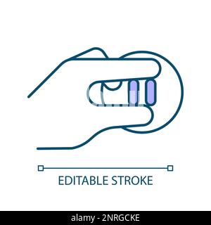 Pause RGB color icon Stock Vector