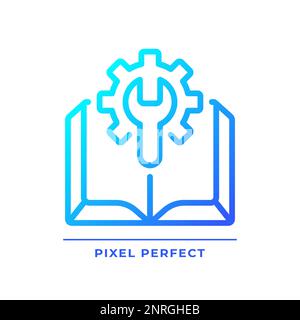 Manual pixel perfect gradient linear vector icon Stock Vector