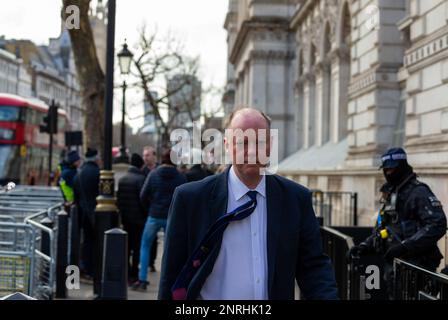 London,UK,27th,Feb.2023 professor Chris Waitty seen outside Downing street in whitehall credit Richard Lincoln/alamy live News
