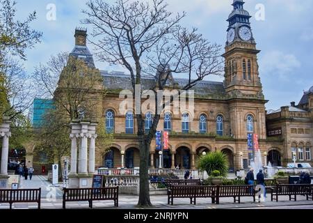 The Atkinson, an arts and cultural venue, in Lord Street, Southport, Merseyside, England. Stock Photo