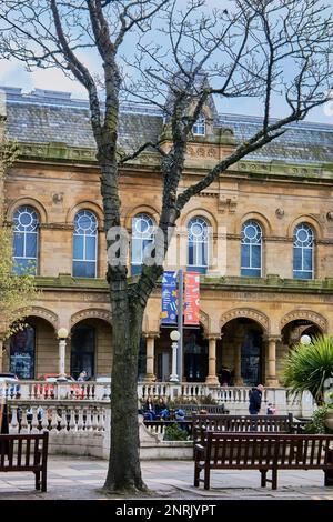 The Atkinson, an arts and cultural venue, in Lord Street, Southport, Merseyside, England. Stock Photo
