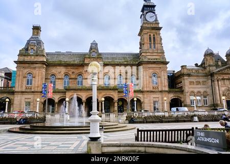 The Atkinson, an arts and cultural venue, in Lord Street, Southport, Merseyside, England. Stock Photo