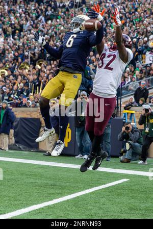 Virginia Tech tight end James Mitchell (82) is tackled by Georgia Tech  defensive back Tariq Carpenter (2) after a catch in the first half of an  NCAA football game Saturday, Nov. 16