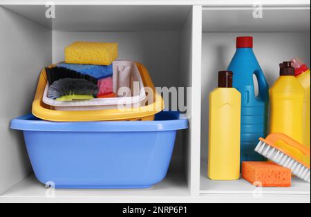 Storage Room for Cleaning Equipment Stock Photo - Alamy