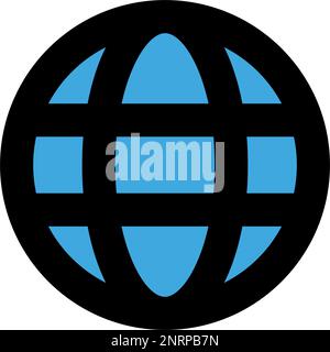Web browser icon. Internet symbol. Editable vector. Stock Vector
