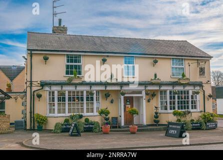 The Green Man, Six Mile Bottom, Suffolk - A popular village public house offering good food Stock Photo