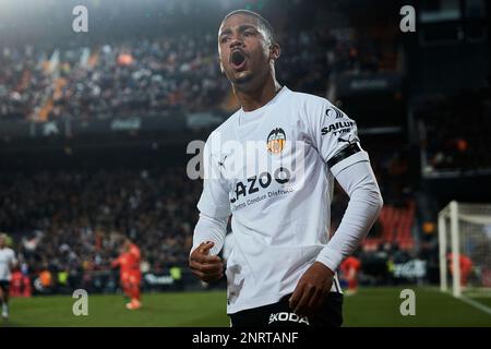 Samuel Dias Lino (Valencia CF, #16) goal during the LaLiga Santander ...