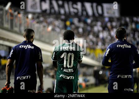 Luiz Otavio of Bahia Celebrates his goal (1-1) during the Brazilian  National league (Campeonato Brasileiro) football match between Palmeiras v  Bahia at Allianz Parque formerly known as Palestra Italia in Sao Paulo