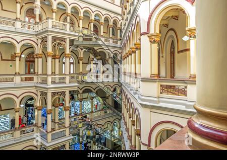 National Palace Mall, Centro Comercial Palacio Nacional, shopping, interior, Medellin, Colombia Stock Photo