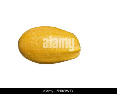 yellow zucchini isolated on white background Stock Photo