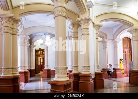 Interior of Palacio de la cultura, Rafael Uribe Uribe, Palace of Culture, Medellín, Colombia Stock Photo