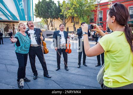 Mariachis, Plaza Garibaldi, Mexico City, Mexico Stock Photo